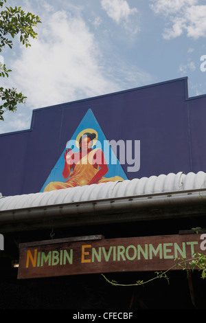 Die Hippie-Stadt Nimbin in New South Wales, Australien, wo die 1973 New Age Aquarius Festival stattfand Stockfoto