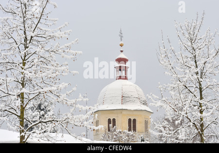 Schlossberg im Winter, Graz, Steiemark, Österreich Stockfoto