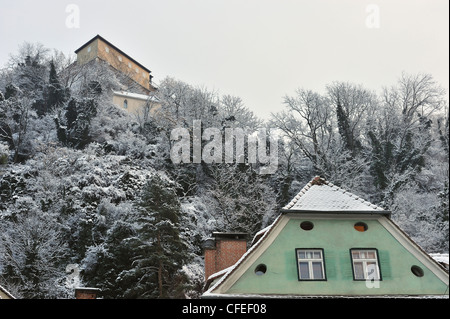 Schlossberg im Winter, Graz, Steiemark, Österreich Stockfoto