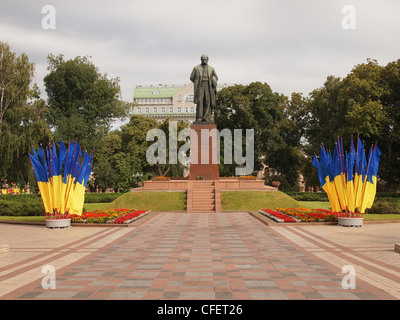 Sowjetische Denkmal Taras Schewtschenko in Kiew, Ukraine Stockfoto