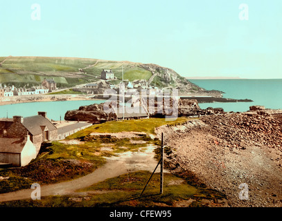 Port-Patrick aus dem Westen, Schottland, um 1900 Stockfoto