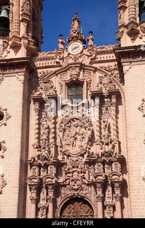 Kirche Santa Prisca, Plaza Borda, Taxco, Bundesstaat Guerrero, Mexiko, Stockfoto