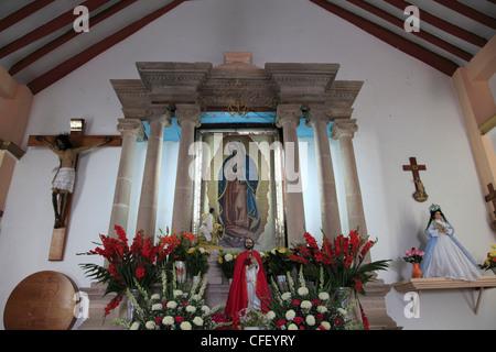 Guadalupe Chapel, Kirche Ojeda, ein bedeutender Wallfahrtsort, Taxco, Bundesstaat Guerrero, Mexiko Stockfoto