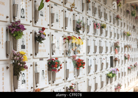 Vorfahren Hall, Kun Iam Tempel, Macau, China, Asien Stockfoto