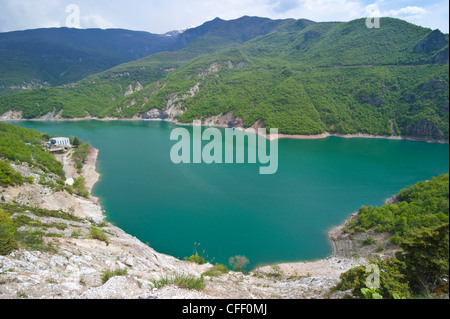 Stausee im Mavrovo Nationalpark, Mazedonien, Europa Stockfoto