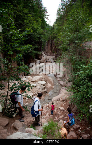 Geoparc Bletterbach, große Schlucht in den Fels, in Aldein, gegraben Bozen Provinz, Südtirol, Italien, Europa Stockfoto