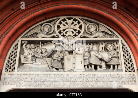 Eglise protestantischen Francaise de Londres (französische protestantische Kirche von London), Soho Square, London, UK Stockfoto