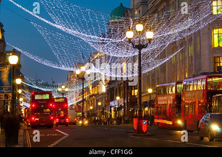 Christmas Lights, Regents Street, London, England, Vereinigtes Königreich, Europa Stockfoto