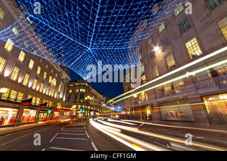 Christmas Lights, Regents Street, London, England, Vereinigtes Königreich, Europa Stockfoto