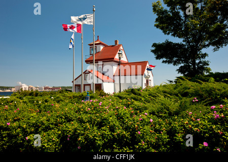 Fort Point Lighthouse, Liverpool, Nova Scotia, Kanada Stockfoto