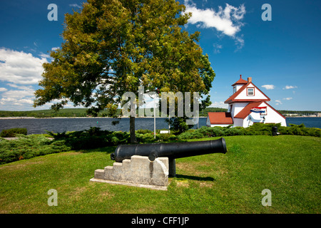 Fort Point Lighthouse, Liverpool, Nova Scotia, Kanada Stockfoto