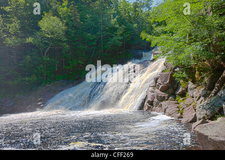 Mary Ann verliebt sich in Cape Breton Highlands National Park, Nova Scotia, Kanada Stockfoto