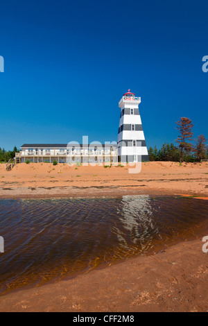 West Point Lighthouse, Cedar Dunes Provincial Park, Prince Edward Island, Canada Stockfoto