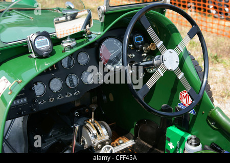 Nahaufnahme von Oldtimer auf einer Ausstellung, Brescia, Lombardei, Italien, Europa Stockfoto