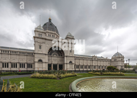 Fassade des Royal Exhibition Building, Melbourne, Australien Stockfoto