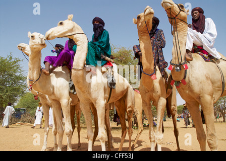 Gerewol, allgemeine Wiedervereinigung von Westafrika für Wadabee Peuls (Bororo Peul), Niger, Westafrika, Afrika Stockfoto