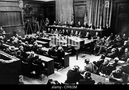 Nürnberger Prozess 1946 Stockfoto