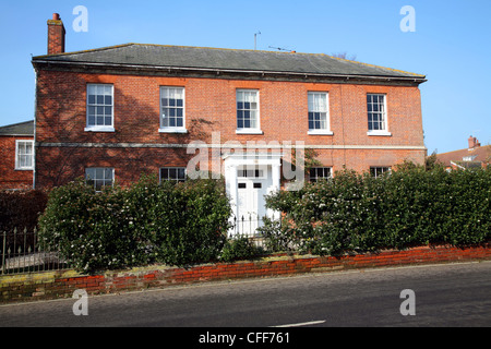 Große freistehende georgischen Dorf nach Hause, Orford, Suffolk, England Stockfoto