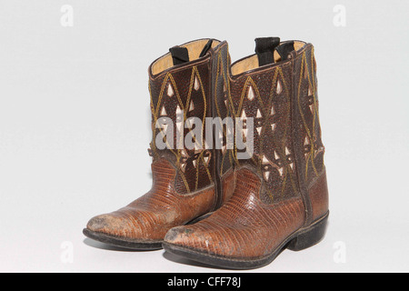 Kindes-Cowboy-Stiefel Stockfoto