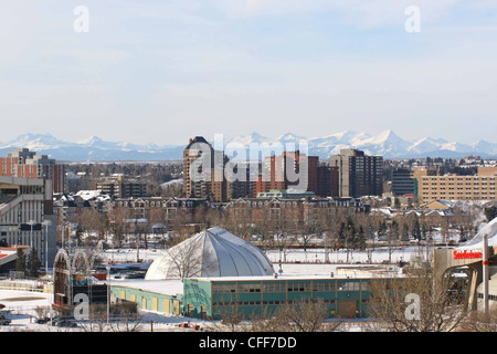 Stadt von Calgary, Alberta, Kanada.  Ölhauptstadt von Kanada Stockfoto