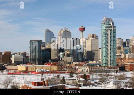 Stadt von Calgary, Alberta, Kanada.  Ölhauptstadt von Kanada Stockfoto