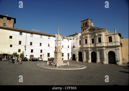 Italien, Rom, Isola Tiberina, Kirche San Bartolomeo all'Isola Stockfoto