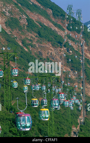 China, Hong Kong, Ocean Park, Gondeln Stockfoto