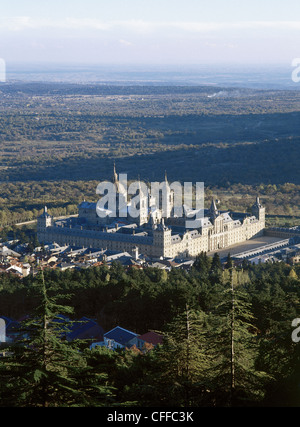 Königlichen Sitz des San Lorenzo de El Escorial. Juan de Herrera (1530-1597) unter der Regie der Arbeit bis zum Tod von Juan Bautista de Toledo. Stockfoto