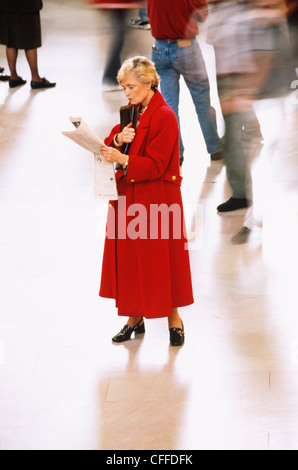 Geschäftsfrau in New York City Stockfoto