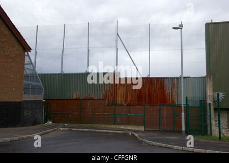 Belfast Frieden Linie Wand in Clonard Bereich West Belfast Nordirland Vereinigtes Königreich Stockfoto