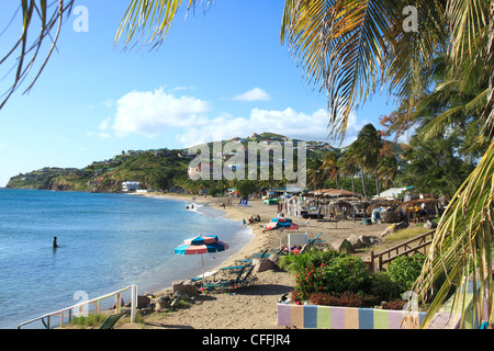 Frigate Bay Strand in St. Kitts Stockfoto