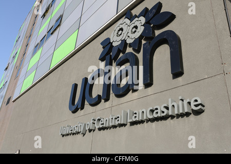 Gebäude für die University of Central Lancashire (UCLAN), Preston anmelden Stockfoto