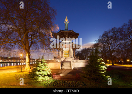 Friedenspagode Battersea Park, London Stockfoto