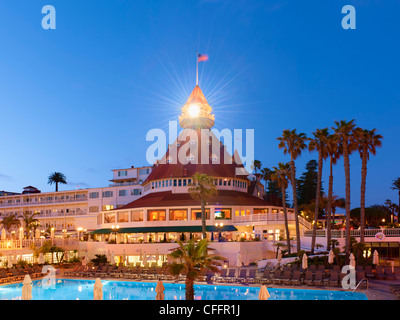 Hotel del Coronado in San Diego Stockfoto