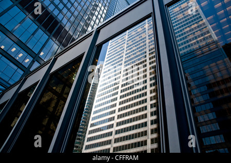 Das Äußere des Toronto Dominion Center, entworfen von Mies van der Rohe, im Finanzviertel im Stadtzentrum von Toronto, Ontario, Kanada. Stockfoto