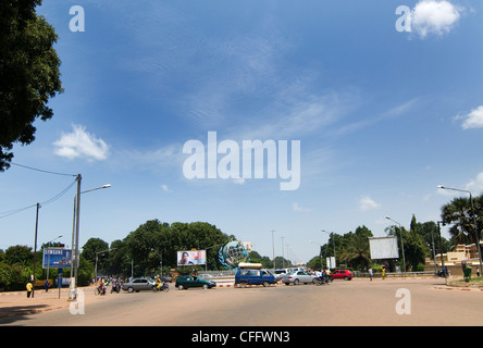 Das Zentrum von Ouagadougou, Hauptstadt von Burkina Faso. Stockfoto