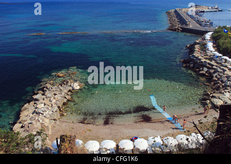 Italien, Kampanien, Cilento-Nationalpark, Castellabate, San Marco Beach Stockfoto