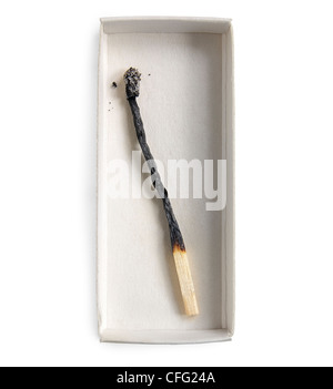 Gebrannte Spiel allein in einer box Stockfoto