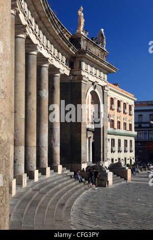 Italien, Kampanien, Neapel, Plebiscito Quadrat Stockfoto