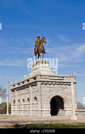 Ulysses S. Grant Denkmal im "Lincoln Park" Chicago Stockfoto