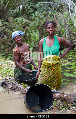 Traditionelles Fischen in der Nähe von Dukoue, Ivory Coast, Elfenbeinküste, Westafrika Stockfoto