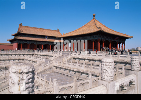 China, Peking, Verbotene Stadt, Hall der obersten Harmonie Stockfoto