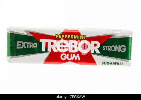 Trebor Pfefferminz Kaugummi. Stockfoto