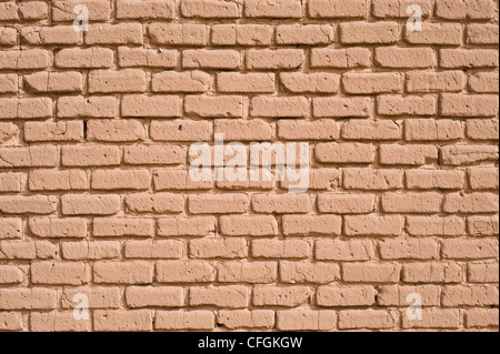 Alte Adobe-Mauer in Lincoln, New Mexico. Stockfoto