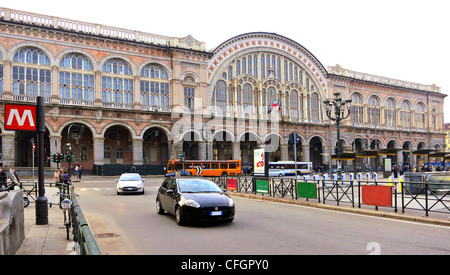 Bahnhof Torino Porta Nuova. Stockfoto