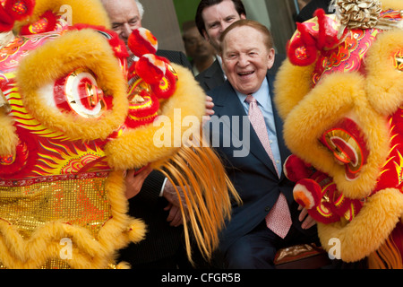 Sheldon Adelson, Chairman und Chief Executive Officer von Las Vegas Sands Corp. Stockfoto