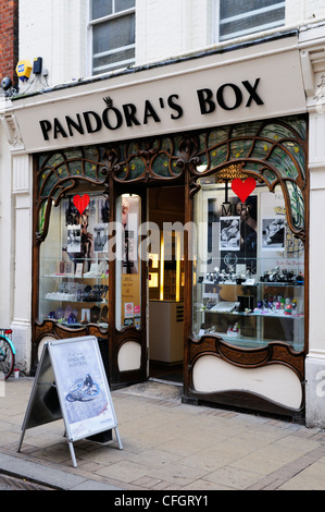 Die Büchse der Pandora Schmuck Shop, Market Street, Cambridge, England, UK Stockfoto