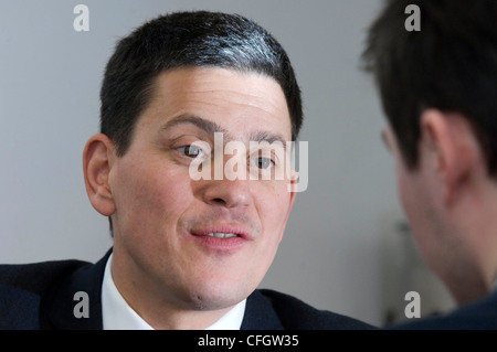 Porträts von der Labour-Politiker David Miliband. Stockfoto