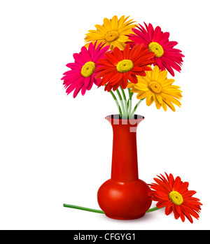 Blumenstrauß in einer vase Stockfoto