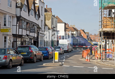 Javelin High Speed Train Kreuzung Straße. Bahnübergang in St. Dunstans Street Canterbury Stockfoto